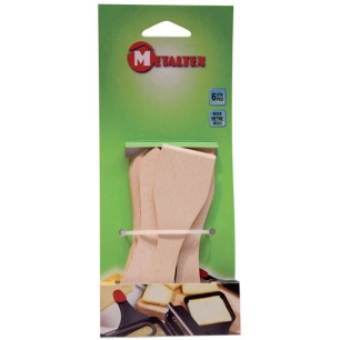 Lot de 6 spatules à raclette - METALTEX