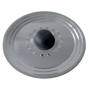 Couvercle inox avec trou vapeur - Diamètre 22/26 cm - BAUMALU
