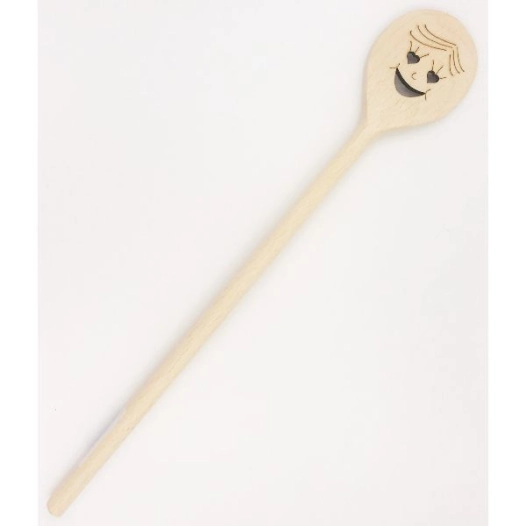 10 Cuillère bois ronde 30 cm - Smiley - PATISSE