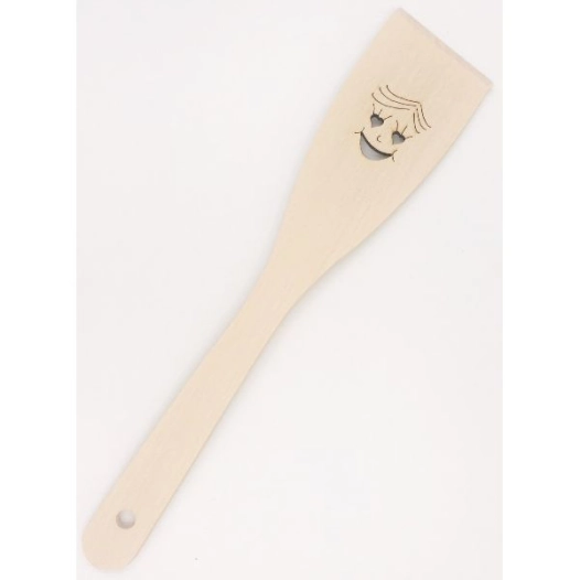10 Spatule bois 30 cm - Smiley - PATISSE