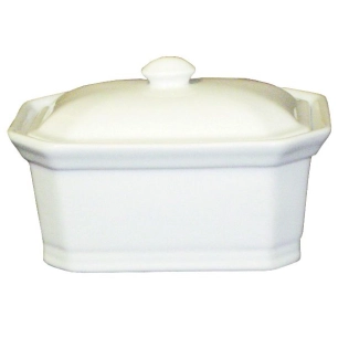 Terrine rectangulaire avec couvercle 600 g - Blanc - GIRARD