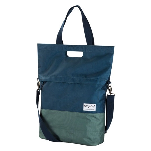 Sac shopper recyclé 20l bleu/vert - URBANPROOF