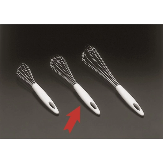 Fouet inox manche plast. 25cm MIX - METALTEX