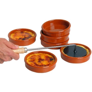 Service crème brûlée de 6 coupelles émaillées - GRAUPERA CERAMIQUES SA
