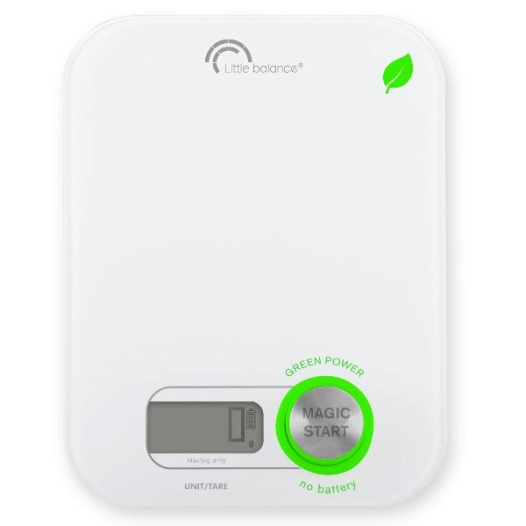Balance culinaire 5 kg Blanche - Green Power - 8198 - LITTLE BALANCE