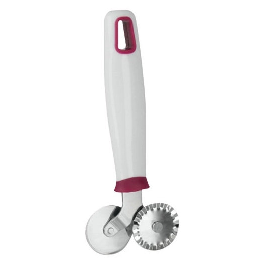 Roulette double à pâte inox manche plastique - METALTEX