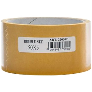 Adhesif double face toile 50mm x 5m - GEKO