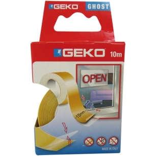 Adhésif double face - 15 mm x 10 m - transparent - GEKO
