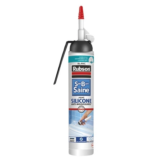 Mastic sanitaire 200ml sans pistolet blanc - RUBSON