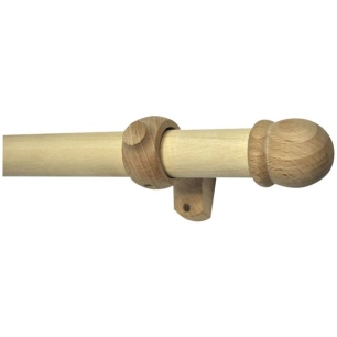 Kit bois 2m Ø28mm ogive sans anneaux brut - MOBOIS