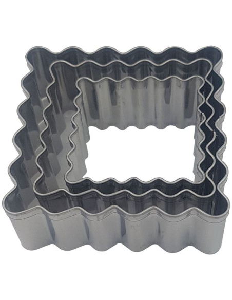 3 Découpoirs / Emporte-pièces carrés - Biscuits - PATISSE