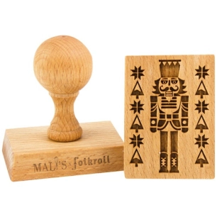 Tampon en bois rectangle - Motif Casse-Noisette - PATISSE