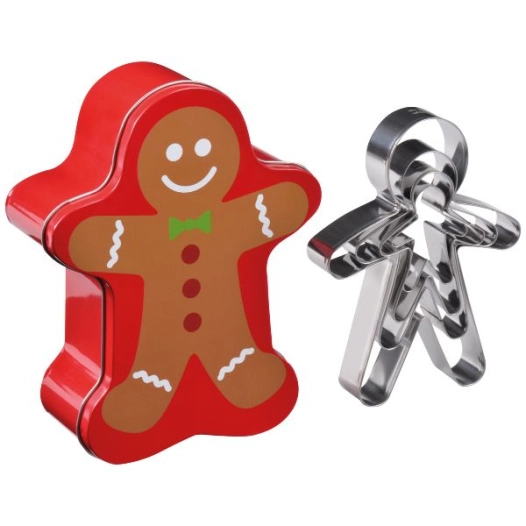 Boîte métal 4 emporte-pièces - Mannele - PATISSE