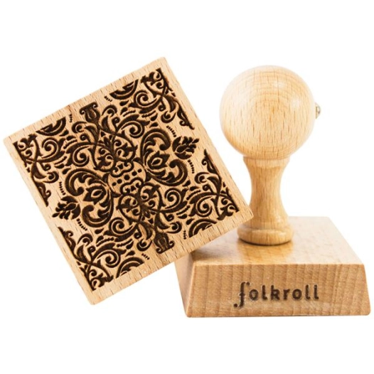 Tampon à biscuits carré - Motif Damassé - PATISSE