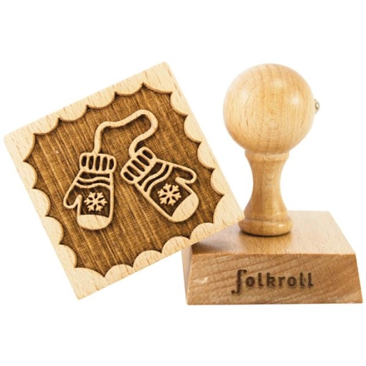 Tampon à biscuits carré - Motif Moufles - PATISSE