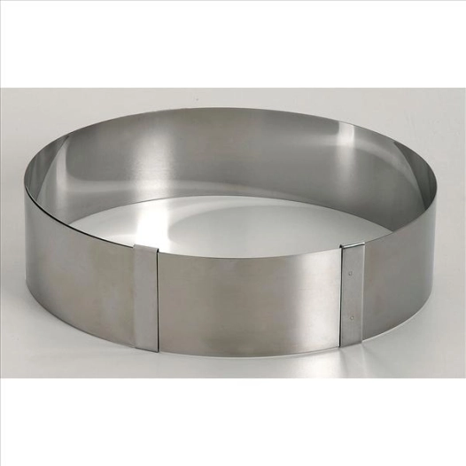 Cercle à tarte extensible inox - LARES