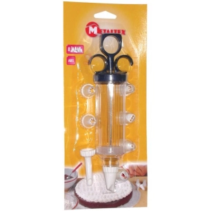 Seringue de décoration + 8 douilles - METALTEX