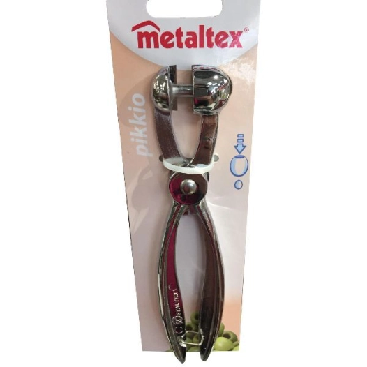 Dénoyauteur cerise/olive chromé - Pikkio - METALTEX