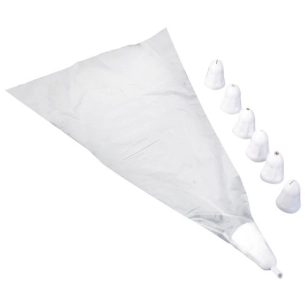 Lot de 3 poches à douilles jetables + 7 douilles - METALTEX