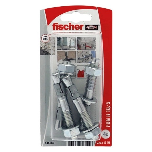Goujons fbn ii 10/5-4k blister de 10 - FISCHER