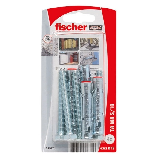 Cheville lourde tam 8s blister de 4 - FISCHER
