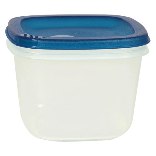 Boite carrée 1l naturel couvercle turquoise acidulé - EDA