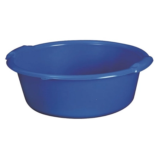Bassine ronde 11l d38x16cm bleu - ALUMINIUM ET PLASTIQ