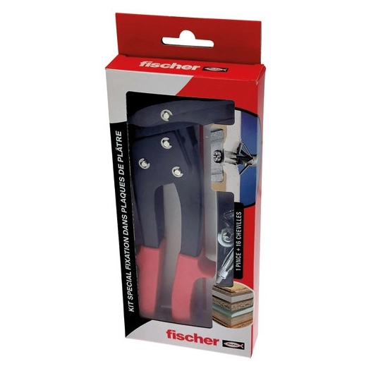 Kit fixation 1 pince à expansion et 16 chevilles métalliqu - FISCHER