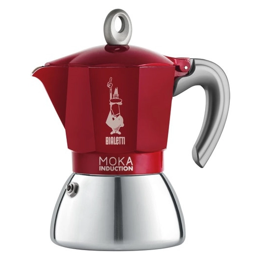 Cafetière italienne 6 tasses - Moka Induction Rouge - BIALETTI