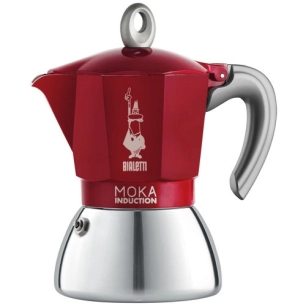 Cafetière italienne 6 tasses - Moka Induction Rouge - BIALETTI