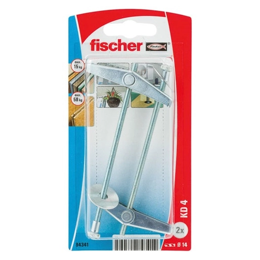 Cheville a ressort kd 4 blister /2 - FISCHER