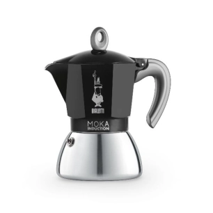 Cafetière italienne 6 tasses - Moka Induction Noire - BIALETTI