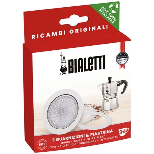 Filtre + 3 joints pour cafetière italienne 12 tasses - BIALETTI