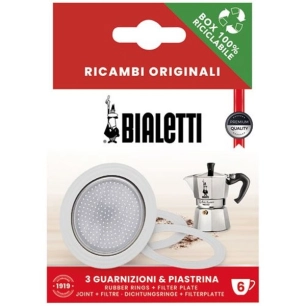 Filtre + 3 joints pour cafetière italienne 6 tasses - BIALETTI