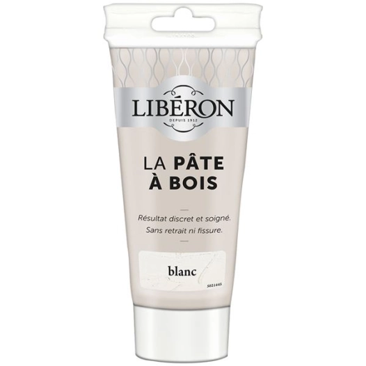 Pate à bois tube 150g blanc - LIBERON