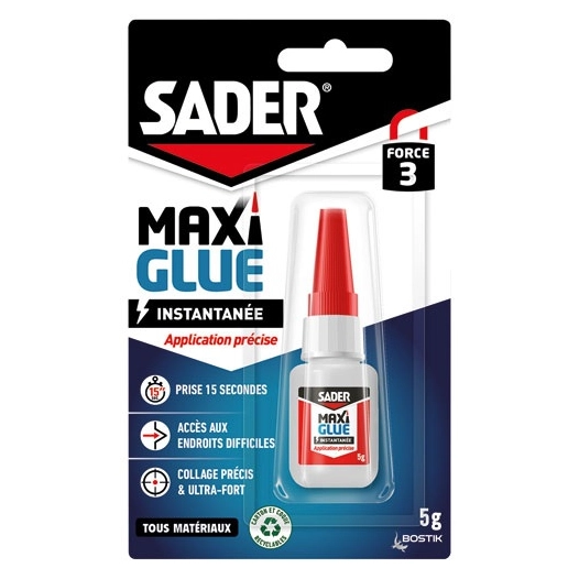 Sader maxi glue instantanée précision liquide 5g - SADER