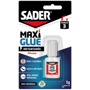 Sader maxi glue instantanée pinceau 5g - SADER