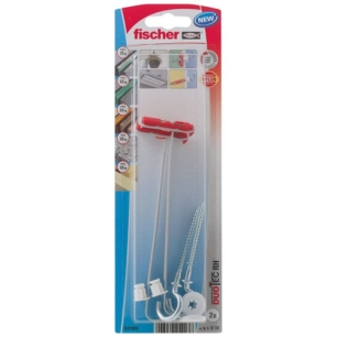 Cheville à bascule nylon duotec crochet rond blister de 2 - FISCHER