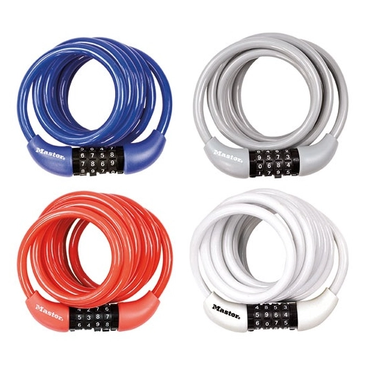 Antivol câble 1m80 x8mm à combinaison - MASTER LOCK