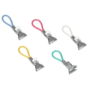 Lot de 5 pinces Caïman pour torchons - METALTEX