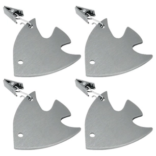 Lot de 4 pendeloques de nappe en inox - METALTEX