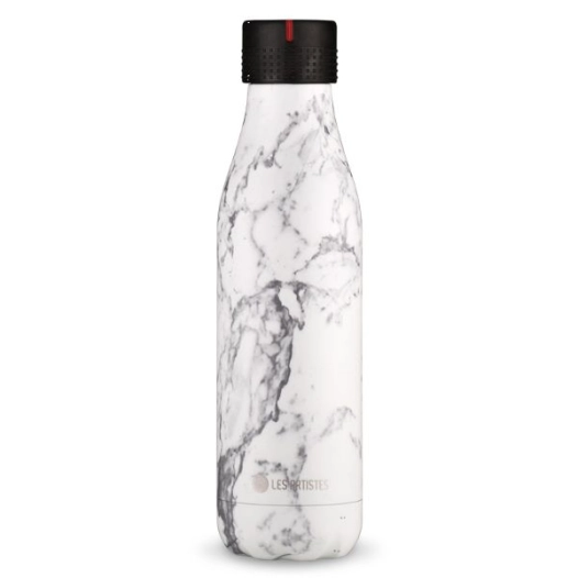 Bouteille isotherme 500 ml Marbré Blanc & Noir - Bottle'Up Expression - LES ARTISTES
