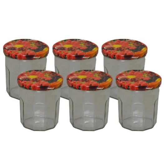 Pack 6 confituriers 324 ml Fruits - BJ