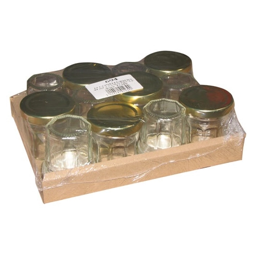 Pack 12 confituriers 44ml couvercle doré - BJ