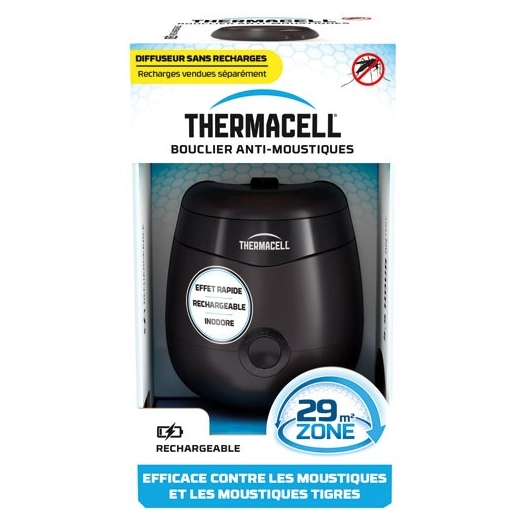 Bouclier anti moustiques diffuseur rechargeable noir /nc - THERMACELL