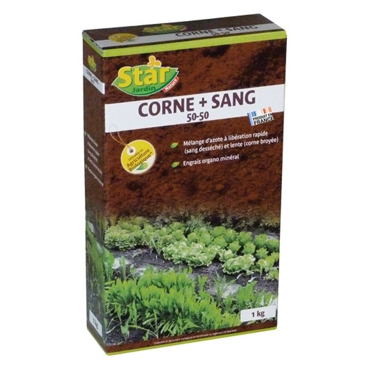 Engrais azote corne sang desséché 1kg /nc - STAR JARDIN