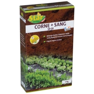 Engrais azote corne sang desséché 1kg /nc - STAR JARDIN
