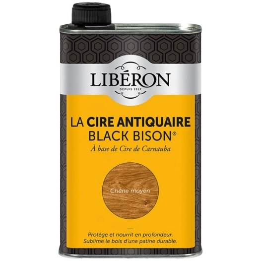 Cire Black bison 0.5L chêne moyen - LIBERON