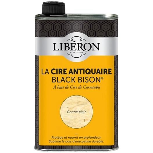 Cire Black bison 0.5L chêne clair - LIBERON