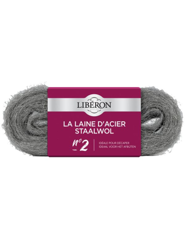 Laine acier n° 2 3x30g Liberon - LIBERON